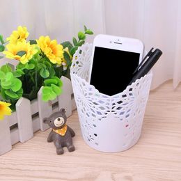 Storage Bags Lace Hollow Pattern Pen Holder Brush Pencil Pot Container Desk Organiser Gift Multi-function Rack