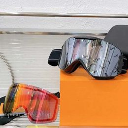 Moda Kadınlar Louiseviution Ski Goggles Tasarımcı Yüz Maske Güneş Gözlüğü Kış Profesyonel Rekabet Goggles Orijinal Kutu 693 ile Büyük Boy Çerçeve