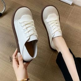 Casual Shoes 2024 Brand For Women Round Head Women's Flats Spring Ordinary Flat Solid Zapatos