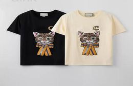 Design Brands Womens Sequins Mens T-shirts Tee Girls Cartoon Cat Print Top Women Casual Outdoor T-shirt Youth Fashion Clothing Fashion Shirts men tshirt7276757