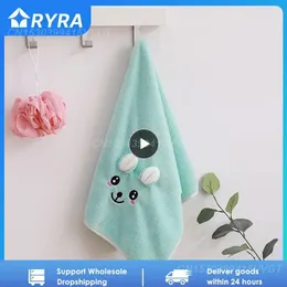 Towel Cute Highly Absorbent Embroidery Cartoon Embroidered Coral Velvet Skin-friendly Hand