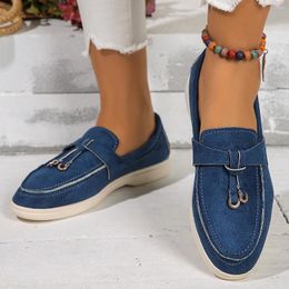 Casual Shoes Trend Spring Women's Sneakers Flat Slip On Ladies Loafers Vulcanised Walking Sneaker Plus Size 43
