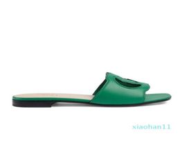 Sandali estivi Slide scivoli piatti neri scarpe in pelle autentica da donna039s intrecciato scivolo di spiaggia casual spiaggia di sandalo 9965654