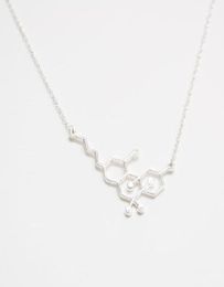 Pendant 10Pcs Gold Sier Simple Molecule Molecular Structure Hormone Element Necklace Science Dna Dopamine Necklaces Jhey9 Vxbzf5086770