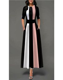 Vintage Women039s Dress Stretch Stripe Pack Tight Bandage Long Club Party Warm Winter Dress7823876