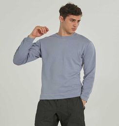 Men039s Tops French Terry Loose Long Sleeve Sports Fitness Leisure Breathable Quick Dry Shirt5652499