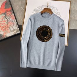 Tasarımcı Kazak Erkek Kazak Kadınlar Sonbahar Yuvarlak Boyun Çizgili Moda Uzun Kollu Kadınlar Yüksek Son Sweaters Katlar M-3XL