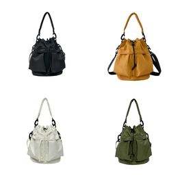 2024 top luxury Designer Single Shoulder Crossbody Fashion Casual Bucket Bags Large Capacity Nylon Handheld Drawstring Bag