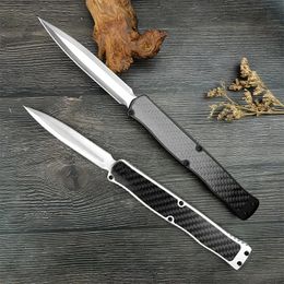 9.7 Inch Heretic Cleric II Automatic Pocket Knife 3.78'' D2 Blade Aluminium Inlaid With Carbon Fibre Handle Outdoor Survival Combat Knives