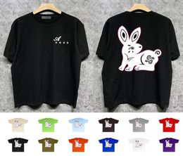 2023 Mens TShirts Fashion Designer T Shirts Men Summer Tees Short Sleeve 11 Colours personality rabbit Men039s Clothing S2XL5681106