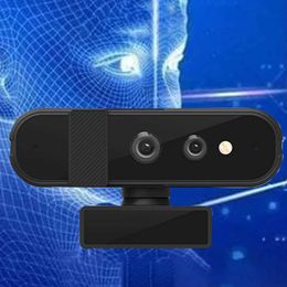 Webcams USB computer network camera with dual microphone HD 1080P 30FPS desktop camera 80 wide angle suitable for OBS/Gaming/Zoom/FaceTime/Teams/Switch J0522