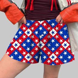 Women's Shorts For Women 2024 Cute F Soft Elastic Low Waist Plaid Print Button Front Pyjama Bottoms Boxer Pantalones Cortos