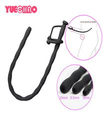 Hollow Silicone Urethral Sound Dilator Penis Plug Male Masturbation Urethral Catheter Horseeye Stick Adult sexy Toys for Men5267991