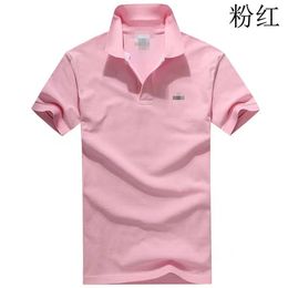 2024 men's brand polo shirt luxury shift t-shirt men's letter embroidered logo short sleeved summer lapel solid color cotton quick drying top