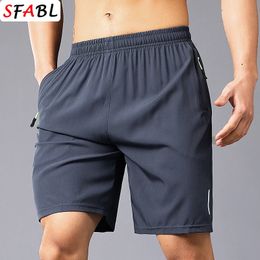 Board Shorts Men Summer Gym Short Pants Sports Quick Dry Zipper Pockets Training Running Mens Workout 240508