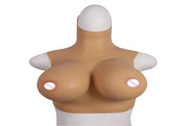 Women's Shapers Silicone Breast Forms Fake Boobs dresser Mastectomy C-G Cup Realistic Soft Skin Transgender Queen Transvestite Bra8499690