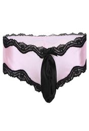 Women's Panties Sissy Lingerie For Men dress Underwear Low-waisted Sexy Gay Bikini Lacework Underpants With Bulge Pouch Sleepwear4874262
