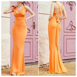 Casual Dresses 2024 Orange Off Shoulder Sexy Party Cocktail For Women Bandage Cross Backless Prom Gown Evening Vestidos De Fiesta