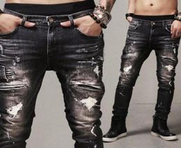 Fashion Stretch Men Stylist Jeans Denim Jogger High Quality Design Hip Hop Joggers Skinny Jeans Men Clothes Streetwear9032890