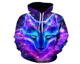 Personality Hoodie Wolf 3D Mens Boys Hoodies Sweatshirt Brand Designer Children Clothes Autumn Winter High Quality Sweatshirt Y2018091391