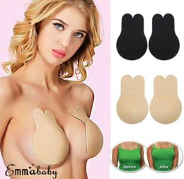 2x Silicone Gel Invisible Bra Selfadhesive Push Up Strapless Backless Stick On Tape Boob Enhancer Nipple Cover Pad Pasties2699562