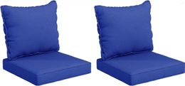 Pillow 4 Patio Chair S With Seat & Backrest Fade Resistant Replacement Set For Garden Furniture Navy Blue