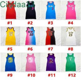 Women Dresses Designer Uniforms Sleeveless Sexy Casual Skirt Double Sided Letters Pattern Printed Dress Casual Skirt 12 Colours8151950