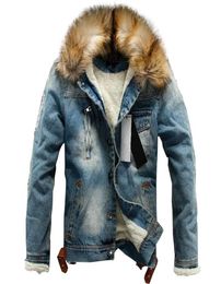 Men Jeans Jacket And Coats Denim Thick Warm Winter Outwear01745556