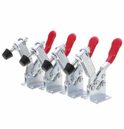 4 pcsset Holding Capacity 100Kg Quick Release Vertical Type GH201b Toggle Clamp Hand Tool Set6209217