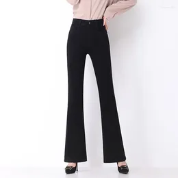 Women's Jeans Women's 2024 High Waist Micro Flare Girls Fashion Boot Cut Pants Bell Bottom Trousers