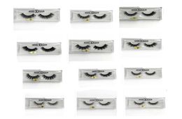 3D Mink Eyelashes False Eyelash Thick Handmade Natural Long Fake Eyelashes Cross Faux Eye Makeup for Women8983877
