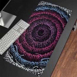 Mouse Pads Wrist Rests Calligrhy And Characters 90x40cm XXL Lock Edge Mousepads Large Mouse Mat Big Desk Pads Non-Slip Rubber Mouse Pad For Gift J240518