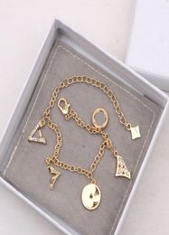 Designer Brand Bracelet Women Charm Link Chains Exquisite Luxury 14k Gold Plated Birthday Valentine039S Day Exclusive Gift4503101
