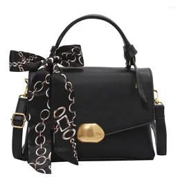 Shoulder Bags High Quality Purses And Handbags Pure Leather Scarf Accessories Women's Handbag For Women 2024 Designer Bag Bolsos