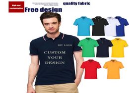 Men039s Polo Shirts Embroidered Summer Short Sleeve Lapel Fashion Clothes Golf Shirt Team Highquality Customization 2204201763365