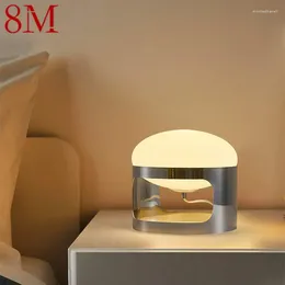 Table Lamps OUFULA Nordic Glass Lamp LED Creative Simplicity Bedside Desk Light For Home Living Bedroom Decor