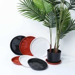 Planters Pots 3 pieces of durable plastic plant sauce 4/6/7/8/10 inch round drop garden supplies tray flower pot indoor and outdoor home furnishing centuryQ240517