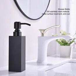 Liquid Soap Dispenser 200ml Square Pump 304 Stainless Steel Shower Bottle Shampoo Hand Storage Box Bathroom Kitchen Accessories