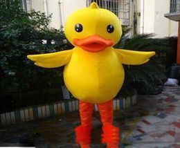 High quality Big yellow duck costume Fancy dress Adult Size Suits mascot Customizable6956843