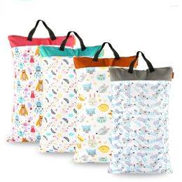 Storage Bags Wet Bag Hanging Cute Printing Waterproof 40 70 Large Capacity Baby Clothing Breathable And Convenient Organizaon