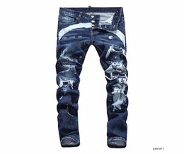 mens luxury designer jeans black ripped skinny biker moto cool pants pour hommes skinny men s hip hop denim rock revival3156838