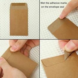 Gift Wrap Durable Brand Paper Bags Envelopes Stamp Storage 100pcs Bag Coin Easy Write Favours Kraft Mini Packets