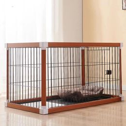Cat Carriers Villa Pens Dog Cage Large Indoor Luxury Prefab House Wooden Sturdy And Durable Casas Para Mascotas Pet Furniture