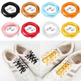 Shoe Parts Universal-Shoelaces Replacements For Kids No Tie ShoeLaces Elastic Laces With Metal Lock Running