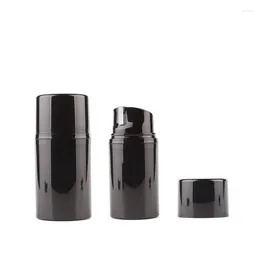 Storage Bottles 30ml/50ml/80ml Black Airless Pump Lotion Cream Container For Cosmetics 100ml 120ml Skin Care Products Face Vacuum Bottle