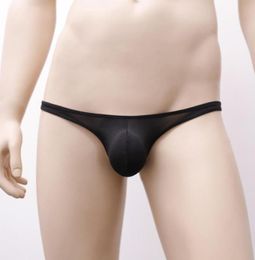 Underpants Sexy Penis Pouch Briefs Mens Bulge Udnerwear Sheer GString TBack Thongs Silky Bikini Erotic LingerieUnderpants8580514