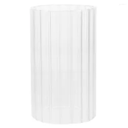 Candle Holders Windproof Glass Holder Decorative Shades Clear Covers Desktop Sleeve Household Decorations For Home