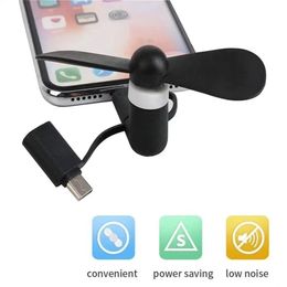 Mini micro USB Fan Flexible Portable Super Mute Cooler Cooling For cell Phone at home office mix Colour With opp bag