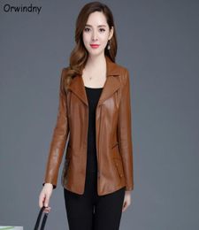 Women039s Leather Faux Jacket Women Fashion Plus Size 5XL Motorcycle Coat Short Biker Soft Female Suede6954555