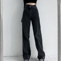 Women's Jeans Women Wide Leg Pants Mom Femme Black Blue High Waist Trousers 2024 Clothing Pantalones Spodnie Damskie